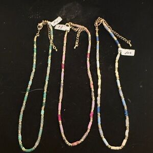 Elegant Multicolor Beaded Necklace Set